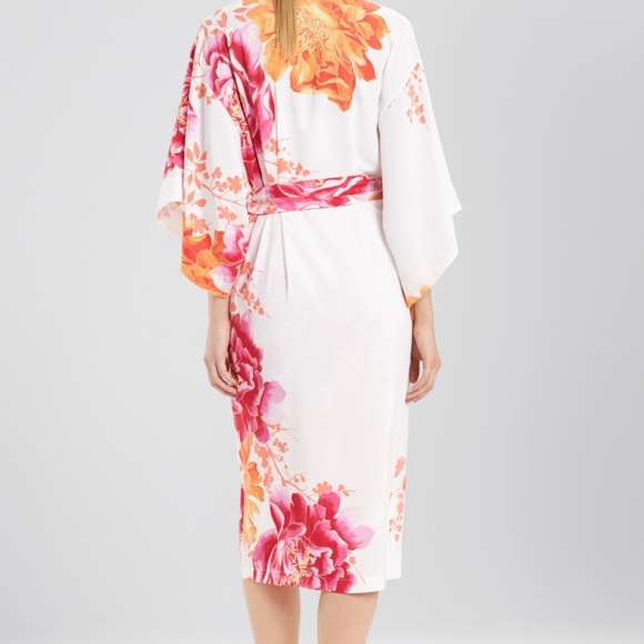 Natori | Intimates & Sleepwear | New Floral Print Natori Bali Long Robe ...